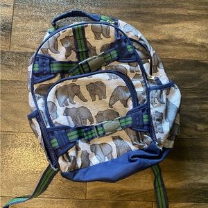 Pottery Barn small bear pattern backpack